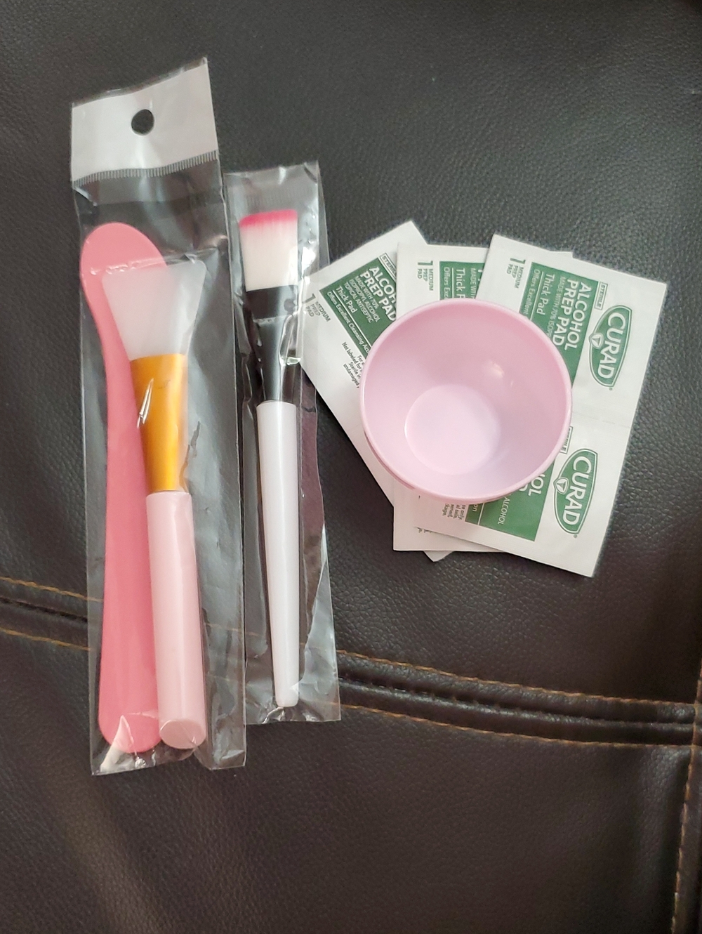 Pink Blush Mixing Bowl & Application Brush Set